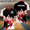 BlueJose Bowling and Pins Broken Fire Pattern Personalized Name, Team Name 3D Shirt (4 Colors)