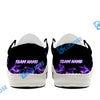 BlueJose Billiards Skull Fire White Canvas Loafer Shoes (4 Colors)