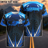BlueJose Dart Blue Fire Personalized Name Shirt