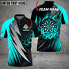 BlueJose Darts Thunder Fang Flame Personalized Name, Team Name Shirt (4 Colors)