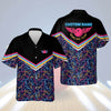 BlueJose Bowling Pattern Personalized Name Hawaiian Shirt