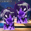BlueJose Bowling And Pins Water and Fire Personalized Name Team Name 3D Shirt