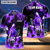 BlueJose Personalized Name and Team Name Fire Skull Bowling and Pins 3D Shirt, Personalized Shirts For Bowling Players
