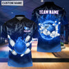 BlueJose Personalized Name and Team Name Thunder Color Bowling and Pins 3D Shirt, Personalized Shirts For Bowling Players