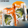 BlueJose Customize Name Angry Largemouth Bass Fishing 3D Shirts