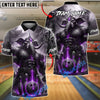 BlueJose Bowling And Pins War Elephant Electric Customized Name 3D Shirt (4 Colors)