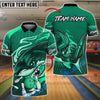 BlueJose Bowling Shark Head Customized Name, Team Name 3D Shirt (4 Colors)