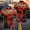 BlueJose Darts Luxury Gold Tribal Pattern Dartboard Multicolor Options Personalized Name Shirt (6 Colors)