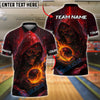 BlueJose Bowling And Pins Cyber Reaper Customized Name, Team Name 3D Shirt (4 Colors)