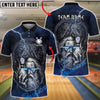 BlueJose Bowling Odin Rune Lightning Graphic Customized Name, Team Name 3D Shirt (4 Colors)