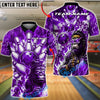 BlueJose Bowling And Pins Gorilla Power Strike Customized Name, Team Name 3D Shirt (4 Colors)