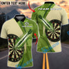 BlueJose Darts Camo Precision Throw Personalized Name, Team Name Unisex Shirt (4 Colors)