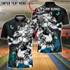BlueJose Bowling And Pins Wolf Strike Beast Customized Name, Team Name 3D Shirt (4 Colors)