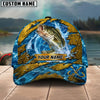 BlueJose Fishing Explosive Water Splash Personalized Name Classic 3D Cap (13 Breeds)