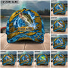 BlueJose Fishing Explosive Water Splash Personalized Name Classic 3D Cap (13 Breeds)