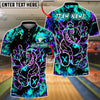 BlueJose Bowling And Pins X Crazy Bear Neon Graffiti Street Style Customized Name, Team Name 3D Shirt (4 Colors)
