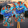 BlueJose Darts Don’t Panic Graffiti Art Funny Dartboard Customized Name, Team Name 3D Shirt (4 Colors)