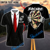 BlueJose Darts Tuxedo Style Hidden Dartboard Customized Name, Team Name 3D Shirt (4 Colors)