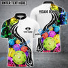 BlueJose Pickleball Rainbow Smoke 2 Personalized Name, Team Name Unisex Shirt