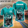 BlueJose Bowling And Pins Cowboy Ball with Guns Customized Name 3D Shirt (4 Colors)