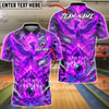 BlueJose Bowling And Pins Fire Phoenix Volcanic Customized Name, Team Name 3D Shirt (4 Colors)