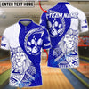 BlueJose Bowling And Pins Lion King Tribal Customized Name, Team Name 3D Shirt (4 Colors)