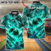BlueJose Bowling And Pins Magma Thunder Titan Customized Name, Team Name 3D Shirt (4 Colors)