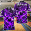 BlueJose Bowling And Pins Magma Thunder Titan Customized Name, Team Name 3D Shirt (4 Colors)