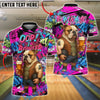 BlueJose Bowling And Pins Graffiti Beer Bulldog I Bowled Customized Name, Team Name 3D Shirt (4 Colors)
