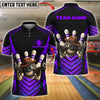 BlueJose Bowling And Pins Cowboy Gangster Customized Name, Team Name 3D Shirt (4 Colors)