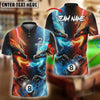 BlueJose Billiards Ball 8 Pool Dragon Duel Personalized Name Shirt (4 Colors)
