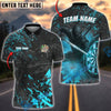 BlueJose Darts Shadow Ninja Dartboard Multicolor Options Personalized Name Shirt (4 Colors)