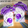 BlueJose Bowling And Pins Strike Force Customized Name, Team Name 3D Shirt (4 Colors)