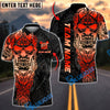 BlueJose Darts Sport Skull Warrior Tribal Personalized Name, Team Name Unisex Shirt (4 Colors)