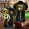 BlueJose Billiards 8 Ball Sport Dragon Crown Tribal Personalized Name, Team Name Unisex Shirt (4 Colors)