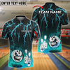 BlueJose Bowling Flaming Angry Ball Customized Name, Team Name Women Shirt (4 Colors)