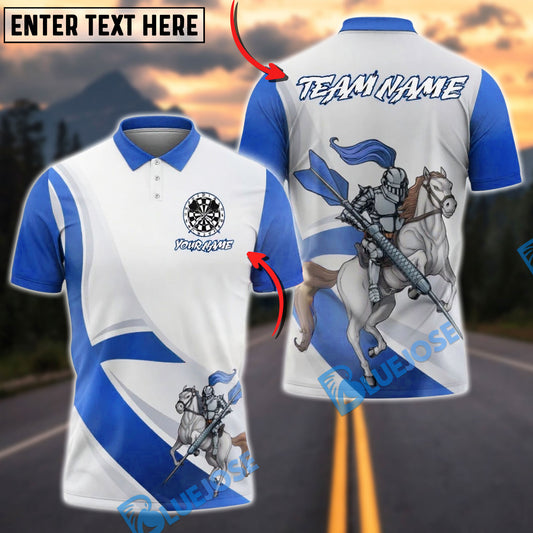 BlueJose Darts Knight Rider Customized Name, Team Name 3D Shirt (4 Colors)