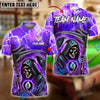 BlueJose Billiards 8-Ball Pool Thunder Skull Reaper Personalized Name Shirt (4 Colors)