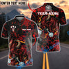 BlueJose Darts Inferno Bull Customized Name, Team Name 3D Shirt (4 Colors)