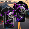 BlueJose Darts Flaming Skull Dartboard Customized Name, Team Name 3D Shirt (4 Colors)