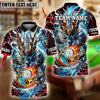 BlueJose Billiards Ball 8&9 Yin Yang Mystic Storm Dragon Personalized Name Shirt (4 Colors)