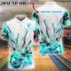 BlueJose Bowling And Pins Glass Broken Customized Name, Team Name 3D Shirt (4 Colors)