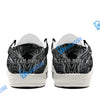 BlueJose Billiards 8 Chain Scar Wolf White Canvas Loafer Shoes (4 Colors)
