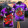 BlueJose Darts Fire Bull Customized Name, Team Name 3D Shirt (4 Colors)