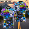 BlueJose Darts “Never Miss, Always Hit” Dartboard Street Personalized Name, Team Name Shirt (4 Colors)