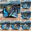 BlueJose Fishing Tailored Tides Pattern Personalized Cap (11 Breeds)
