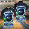 BlueJose Bowling And Pins Urban Bowl Boss Neon Tunnel Graphic Customized Name, Team Name 3D Shirt (4 Colors)