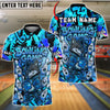 BlueJose Bowling And Pins Cartoon Wolf vs Angry Pins Customized Name, Team Name 3D Shirt (4 Colors)