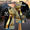 BlueJose Darts Golden Tribal Personalized Name, Team Name Shirt (4 Colors)