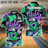 BlueJose Bowling Yolo Hip-Hop Street Style Customized Name, Team Name 3D Shirt (4 Colors)